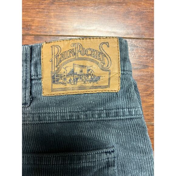 Vtg 70s Gray Corduroy Plain Pocket JC Penny Pants 36 x 28 straight high rise - Picture 2 of 6
